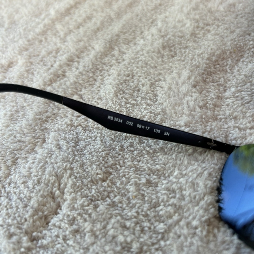 Ray Ban Eyeglasses, Frames Only, RB 3534 002, 59-17-135, 3N, Black - Picture 4 of 9